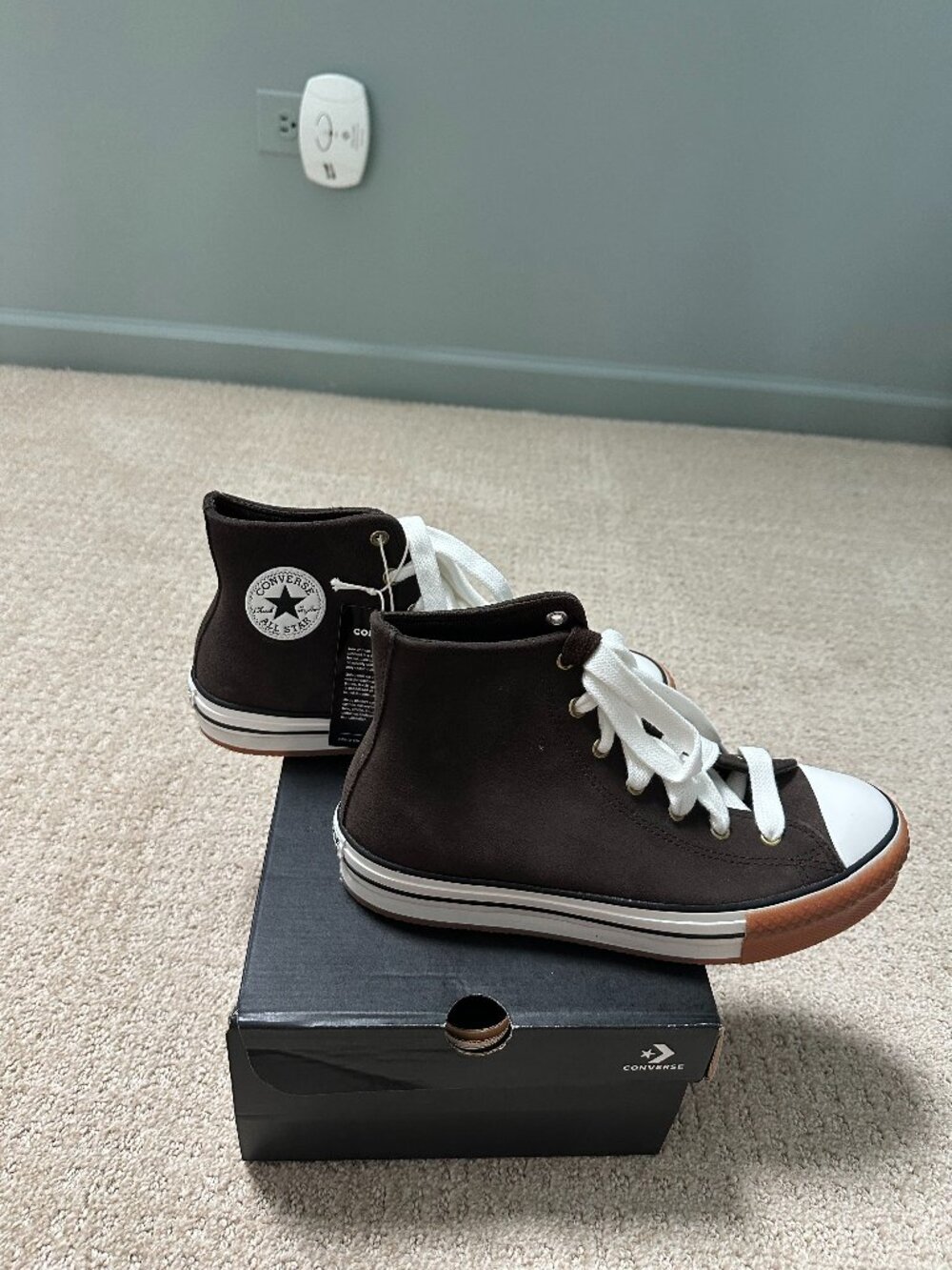 Converse Chuck Taylor All Star High Top Brown Suede Kids Size 7 Fits Women's 8.5